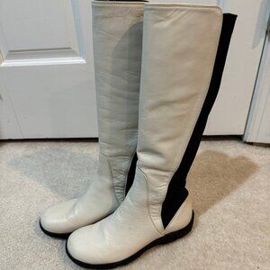 Emporio Armani white boots
